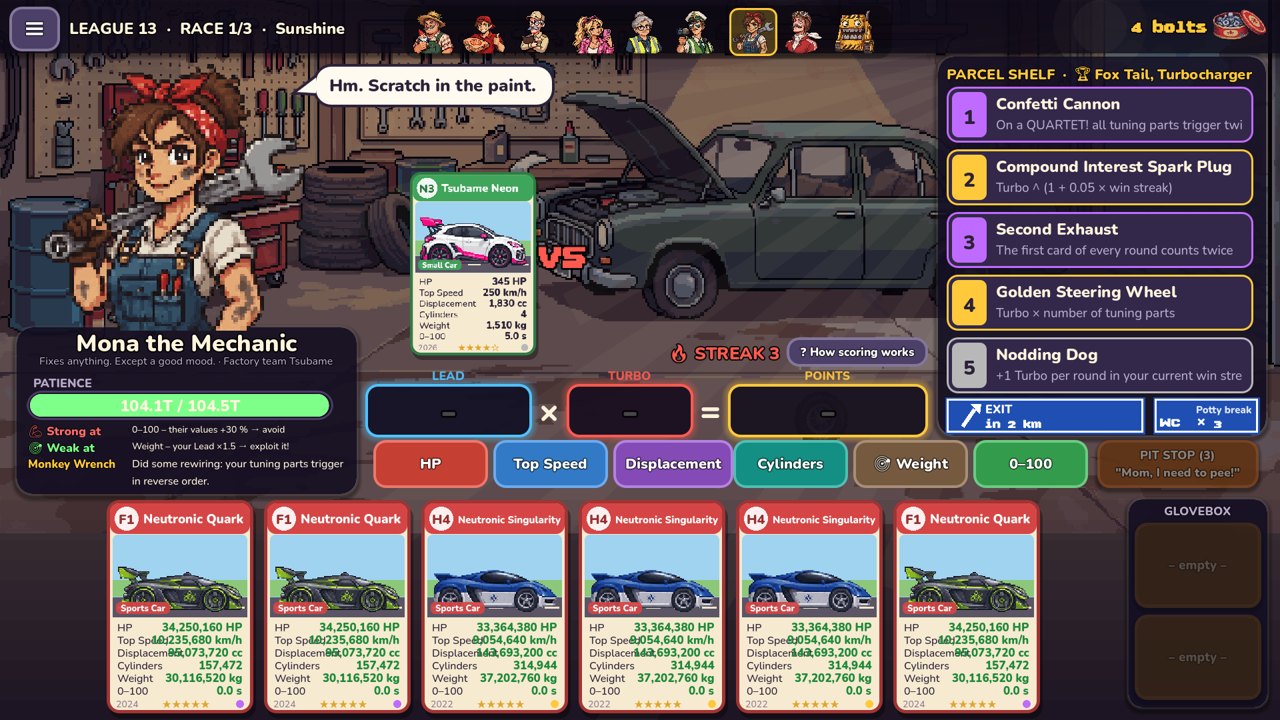 Screenshot: endless mode